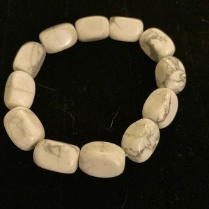 White stone bracelet